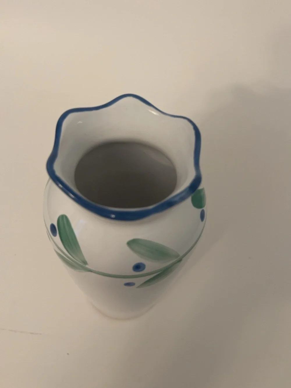 Dansk Portugal Hand-Painted Ceramic Vase – 6 Inches